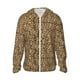 thumbnail image 1 of Fotbe Leopard Print Brown Chaqueta con Protección Solar UPF 50+ para Hombre y Mujer, Camisa con Capucha y Bolsillos-Large, 1 of 7