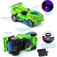 thumbnail image 5 of Dinosaurie Transformerande Bil Elektrisk Dinosaurie Leksak Automatisk Transformerande Dinosaurie Bil med Blixt och Ljud Lämplig för 3-7 År Gamla, 5 of 5