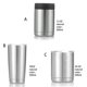thumbnail image 5 of Cateissary Botella de agua con aislamiento de acero inoxidable, taza para beber en frío, portátil, para clima cálido, antideslizante, para Utensilios de cocina Plata, 12 onzas 7.5x7.5x12.5 cm, 5 of 6