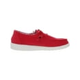 thumbnail image 2 of Hey Dude Wendy Women's Lightweight Slip On Loafer Shoes Red 9, 2 of 3