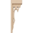 thumbnail image 3 of 4"W x 8"D x 24"H Thin Sheridan Rough Cedar Woodgrain TimberThane Corbel, Primed Tan, 3 of 6