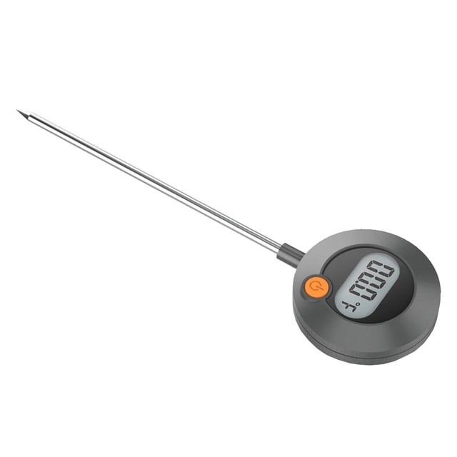 Billuyoard Termómetro de cocina Hornear Pantalla digital ajustable Indicador de temperatura Sonda electrónica para acampar con batería Cocina y Comedor