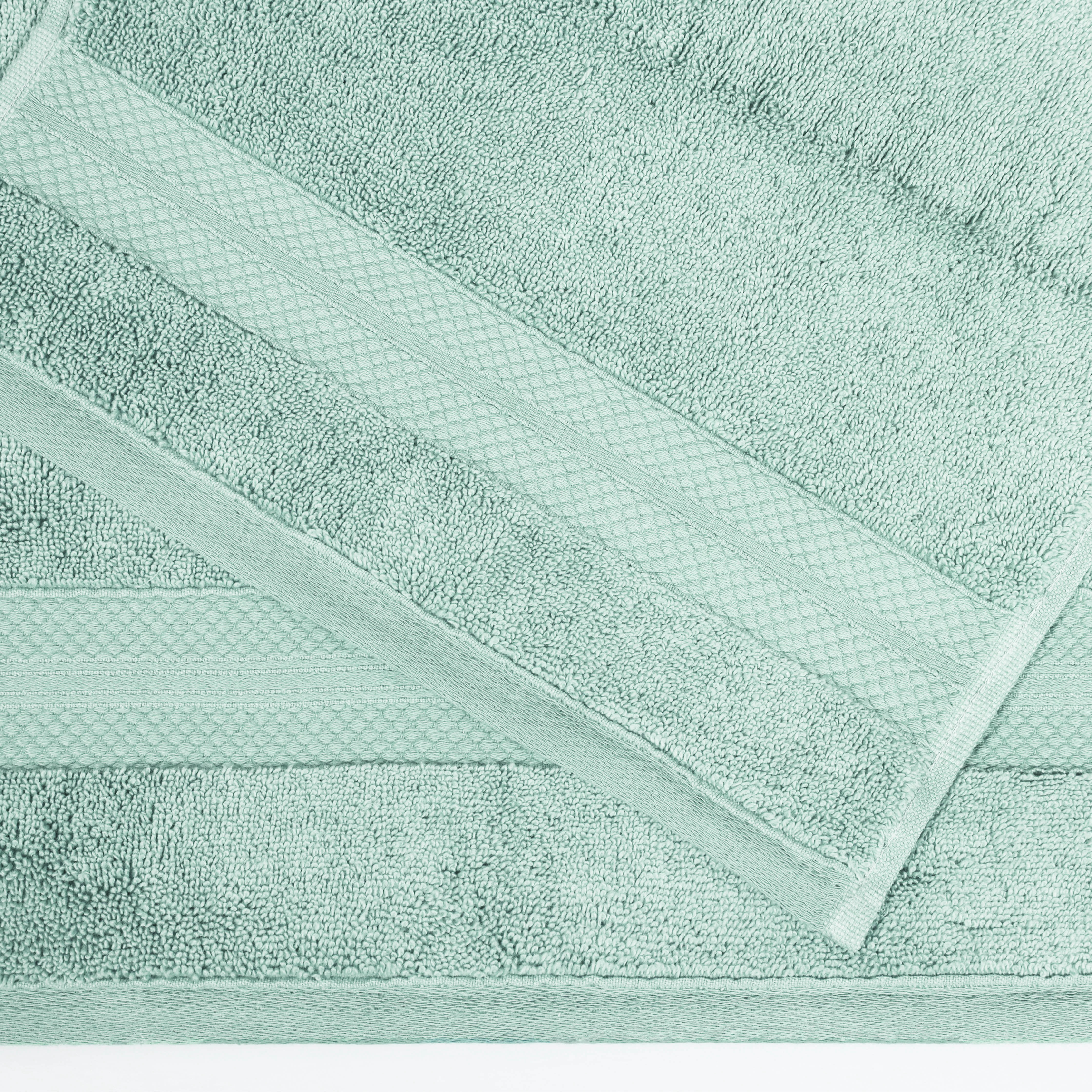 BNM Turkish Cotton Heavyweight Face Towel Set, Dusty Aqua