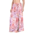 thumbnail image 2 of Women Sarong Wraps Luxury Rose Flower Swimsuit Beach Pareo Bikini Coverups Skirt M, 2 of 7