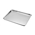 thumbnail image 6 of Baking Sheet Cookie Sheet Set of 3, Topboutique Stainless Steel Baking Pans Tray, Non Toxic & Healthy, Mirror Finish & Rust Free, Easy Clean & Dishwasher Safe （10"+12"+16"）Perfect for Christmas, 6 of 7