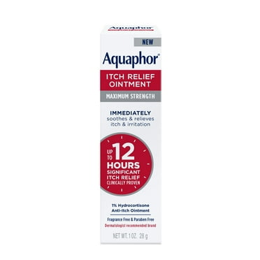 Aquaphor Itch Relief Ointment, 1% Hydrocortisone - 1oz