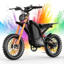 ASKGO GT16 Electric Dirt Bike for Adults,3000W Peak Electric Motorcycle 40MPH 48V 30Ah Battery,100Miles Electric Bike,16"Tire Ebike,Dual Hydraulic Brakes E Mountain Bike,7 Spee,Full Suspension,UL2849