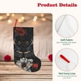 thumbnail image 4 of Lsque Midnight Butterfly Floral Dream Pattern 18 Inch Christmas Stockings, Festive Holiday Stocking for Christmas Decorations Holiday Decor, 4 of 8