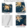 thumbnail image 4 of luoweisi Men's Beach Shorts Quick Dry Swim Trunks with Mesh Lining Christmas Snowflakes L, 4 of 5