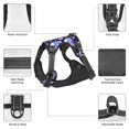 thumbnail image 3 of Vsdgher Sunflowers Bee Pattern Dog Harness,No Pull Pet Harness with Soft Padded Handle,Adjustable Reflective Vest with 2 Buckles,4 Slide Buckles,S-XL Small, 3 of 4