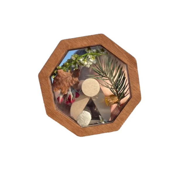 Kit de caleidoscopio de bricolaje natural, nuevo juego de fabricación de caleidoscopio giratorio mágico de madera para amantes de la naturaleza, el mejor regalo, clásico al aire libre hecho a man
