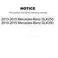 thumbnail image 2 of Transit Auto Front Rear Coated Disc Brake Rotors and Semi-Metallic Pads Kit for Car Mercedes-Benz GLK350 GLK250 KGF-100986, 2 of 11