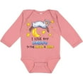 thumbnail image 3 of Inktastic I Love My Daddy to the Moon and Back Cute Sheep Boys or Girls Long Sleeve Baby Bodysuit, 3 of 5