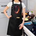 thumbnail image 2 of 2 Pack Adjustable Bib Apron with Cosmic Ring Design & 2 Pockets - Stylish Cooking Apron for Men & Women Perfect for Chefs, 2 of 5