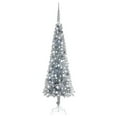 thumbnail image 3 of vidaXL Slim Christmas Tree with LEDs&Ball Set Xmas Decor Multi Colors/Sizes, 3 of 24
