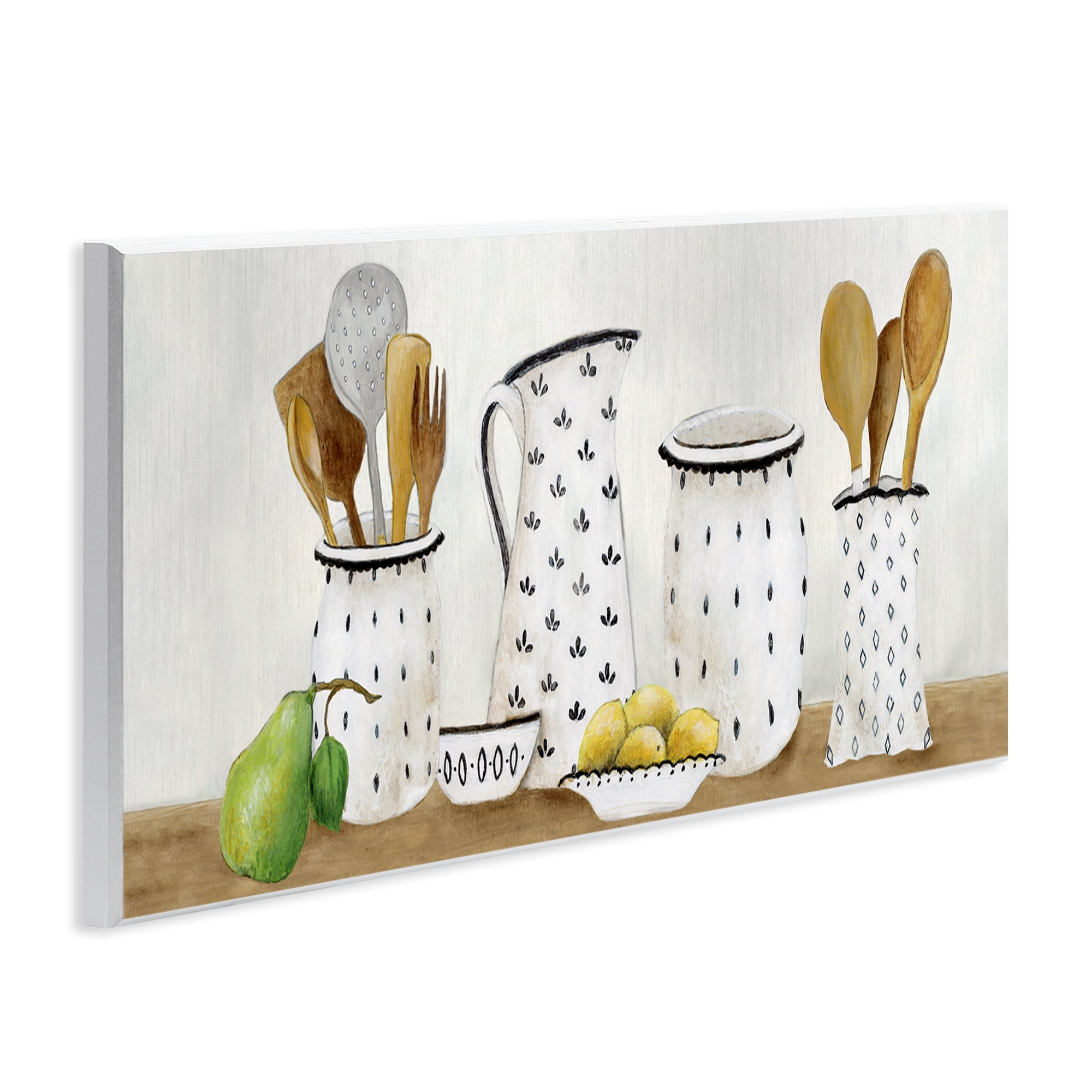 Stupell Industries Kitchen Jugs & Utensils Wall Plaque Art, design by Janet Tava