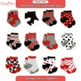 thumbnail image 4 of Rising Star Baby Girls Assorted Color Designs 12 Pair Socks Set, Age 0-6 Months, 4 of 6