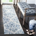 thumbnail image 2 of SAFAVIEH Martha Stewart Topher Floral Runner Rug, Cream/Blue, 2' x 12', 2 of 7