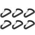 thumbnail image 1 of 20Pcs Plastic Carabiner,Tactical Carabiners Keychain D Rings Gear Attachment Clips for Backpacking,Hiking, 1 of 7