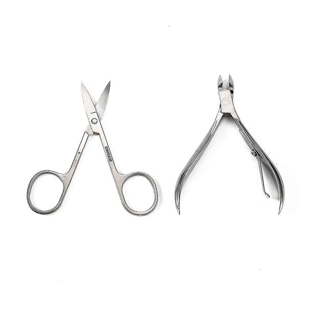 Venta al por mayor Nail Art Manicure Tools Set Nails Clipper Tijeras Pinzas Cuchillo Juegos de manicura para Nail Manicure Set