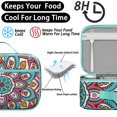 thumbnail image 4 of Boho Chic Mandala Insulated Box Tribal Geometric Design Leakproof for Students, 4 of 6