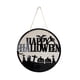thumbnail image 1 of Decoración de pared de madera, letrero de puerta de Halloween, letrero colgante de madera, letrero de puerta de Halloween, características líderes de clase, 1 of 8