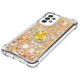 thumbnail image 3 of Funda para Samsung Galaxy A13 4G con Brillo Líquido Flotante, Purpurina, Parachoques y Anillo Giratorio Soporte, 3 of 5