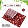 thumbnail image 2 of 1 Yard 59 Inch Gold Cherry Blossoms Prints Cotton Fabric Japanese Sakura Quilting Bundles Bronzing Style for Sewing DIY Dresses Half Skirt Shirts Handicrafts Red DIY, 2 of 9