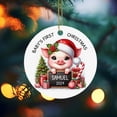 thumbnail image 6 of Duck Baby Ornament Xmas, Personalized Expecting Baby First Time Parent Gifts, Baby Duck Ornament, Custom Name Baby's First Christmas Ornament, Pregnancy Announcement Christmas Tree Decorations 2LT0od, 6 of 6