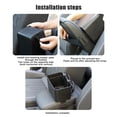 thumbnail image 5 of Car Armrest Storage Box Water Cup Holder, Multifunctional Car Tissue Storage Box, Universal Car Console Armrest Organizer for Water Cup, Paper Towels, Cellphones, 5 of 5