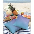 thumbnail image 4 of Outdoor Throw Pillow Cover Ombre Art Purple and Blue Color Waterproof Cushion Covers 2 Pack Abstract Minimalist Gradient Pillow Cases Home Decoration for Patio Garden Couch Sofa, 4 of 7