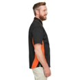 thumbnail image 3 of Men's Flash IL Colorblock Short Sleeve Shirt BLACK/ TM ORANGE L, 3 of 3