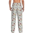thumbnail image 3 of Uemuo Funny Cat White Pattern Men's Wide Leg Palazzo Lounge Pants with Pockets Light Weight Loose Comfy Casual Pajama Pants-Medium, 3 of 9