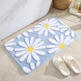 thumbnail image 2 of Divertida alfombra de baño de microfibra con margaritas, bonita alfombra de baño para niños, alfombra de baño antideslizante con patrón Floral, alfombra suave absorbente de agua, 2 of 5