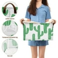 thumbnail image 3 of Yayeee Collapsible Storage Bins Waterproof Cloth Laundry Hamper with Handles Basket Green Cactus 2-Pack, 3 of 7