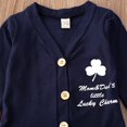 thumbnail image 3 of 3PCS Baby Boy Gentleman Clothes St Patrick‘s Day Clover Romper Pants Outfits, 3 of 7