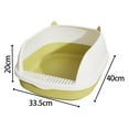 thumbnail image 3 of High Sided Cat Pan Cat Potty Toilet for Bunny Pet Supplies S, 3 of 8
