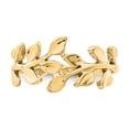 thumbnail image 5 of Solid 14k Yellow Gold Leaf Ring Band Size 6, 5 of 6
