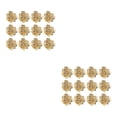thumbnail image 2 of Servilleteros de Metal Dorado Inteprter 12x No Deformables 3D Flor Boda, 2 of 6