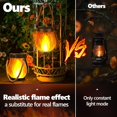 thumbnail image 4 of Kaliqo Solar Lantern Outdoor Lights, Realistic Dancing Flame Lantern, Dual Charging (Solar/Usb), Ip65 Waterproof Camp Light, Auto on/off, Hanging & Tabletop Decor for Garden Lanterns (2pcs), 4 of 8