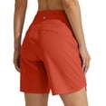thumbnail image 3 of Women's Active 7 Inseam Athletic Long Running High Wasistband Shorts, Quick Dry Breathable Gym Shorts for Gym, 2XL, 3 of 6