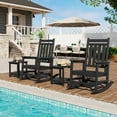 thumbnail image 6 of Riedhoff 2-Tiers Outdoor Side Table for Patio, 17.71" x 15.35"x 18.11", Weather Resistant, Black, 6 of 7
