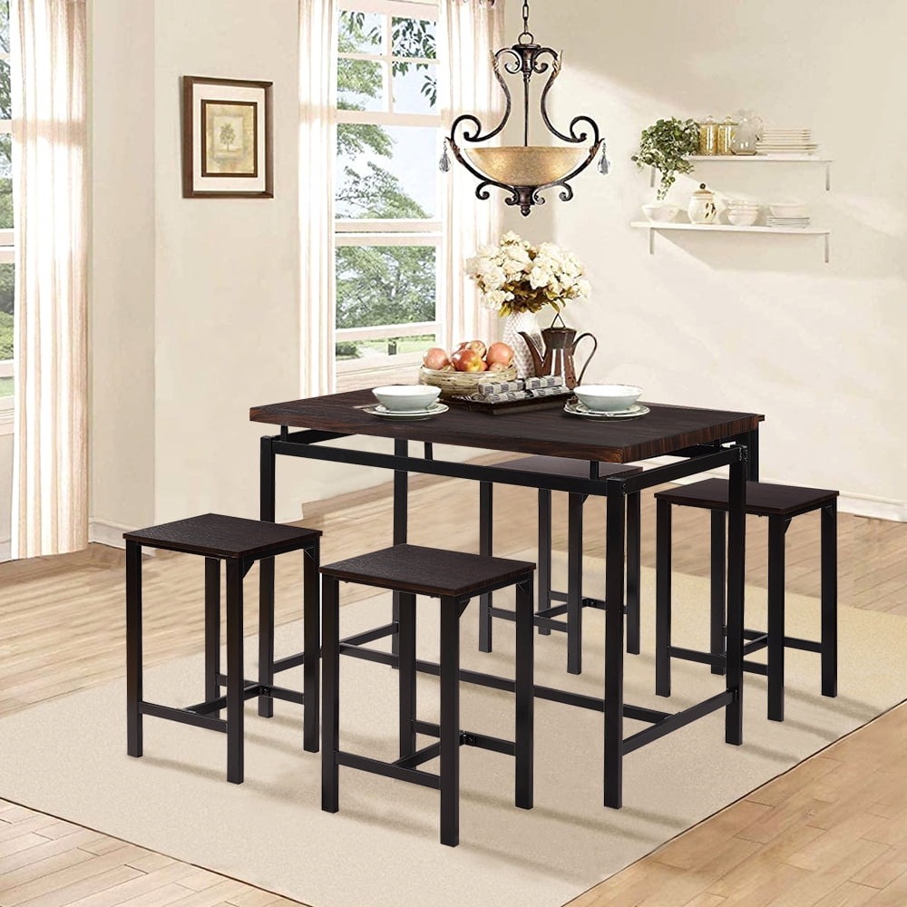 5 Piece Pub Dining Set Btmway Contemporary Bar Dining Table Set