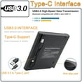 thumbnail image 3 of Unidad óptica externa USB 3.0 para grabar discos DVD, carcasa transparente, 3 of 6