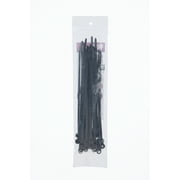 Hyper Tough 8inch Mounting Cable Tie Black 20Pcs