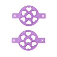 thumbnail image 2 of TIMIFIS Heart Shaped Pancake Maker 2Pc Nonstick Pancake Maker Mould Omelette Tool Home Kitchen Silicone Molds Kitchen Gadgets, 2 of 4