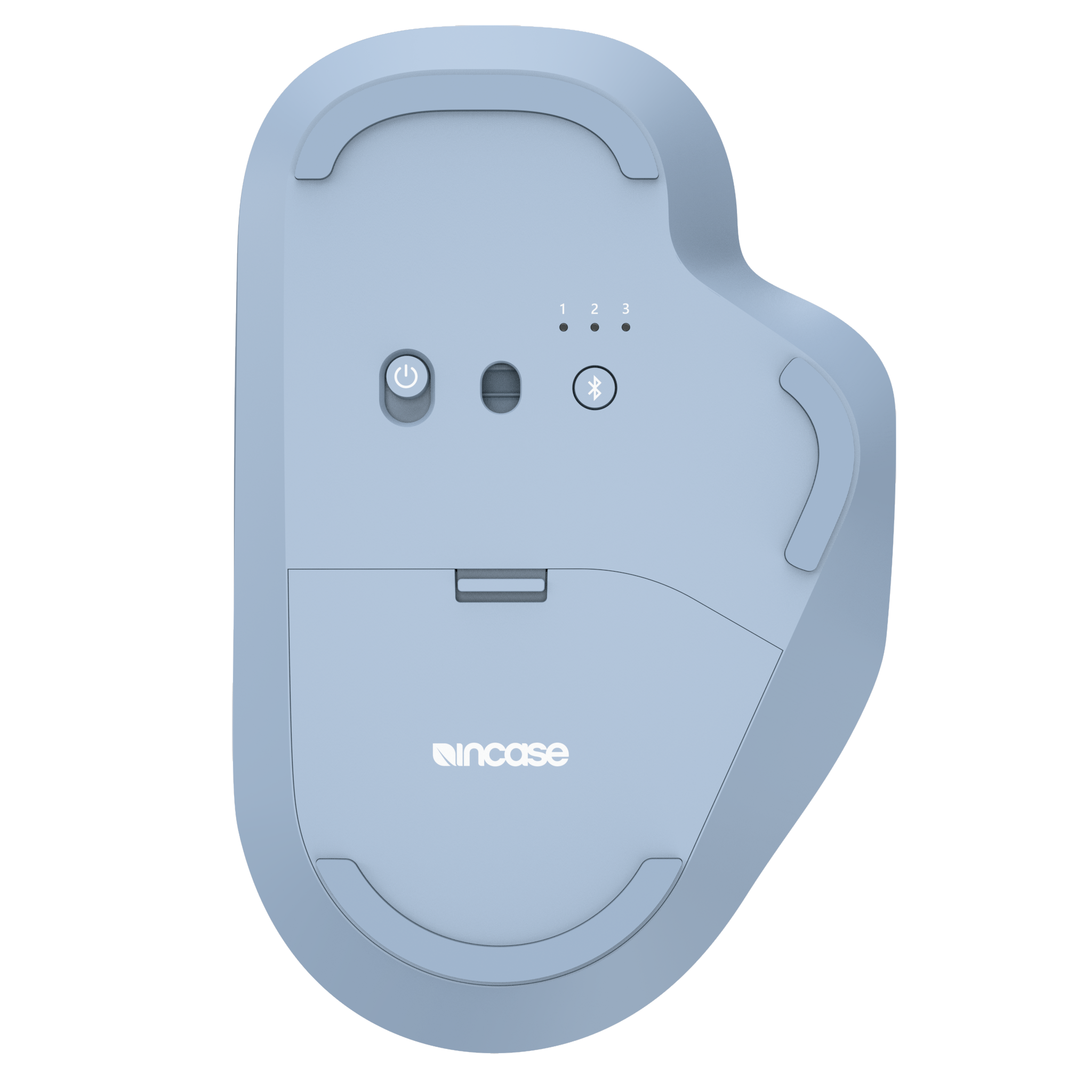 Incase Bluetooth Ergonomic Mouse – Designed by Microsoft – Two Programmable Buttons, Easy to Grip Thumb Rest, Precision Tracking, Connects 3 Devices, 15 Month Battery Life, PCs/Laptops - Pastel Blue