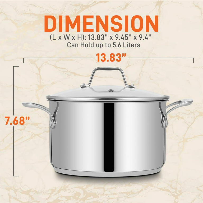 18/8 Food Grade Heavy Duty Large Stock Pot - China Cookware and Stainless  Steel Cookware price