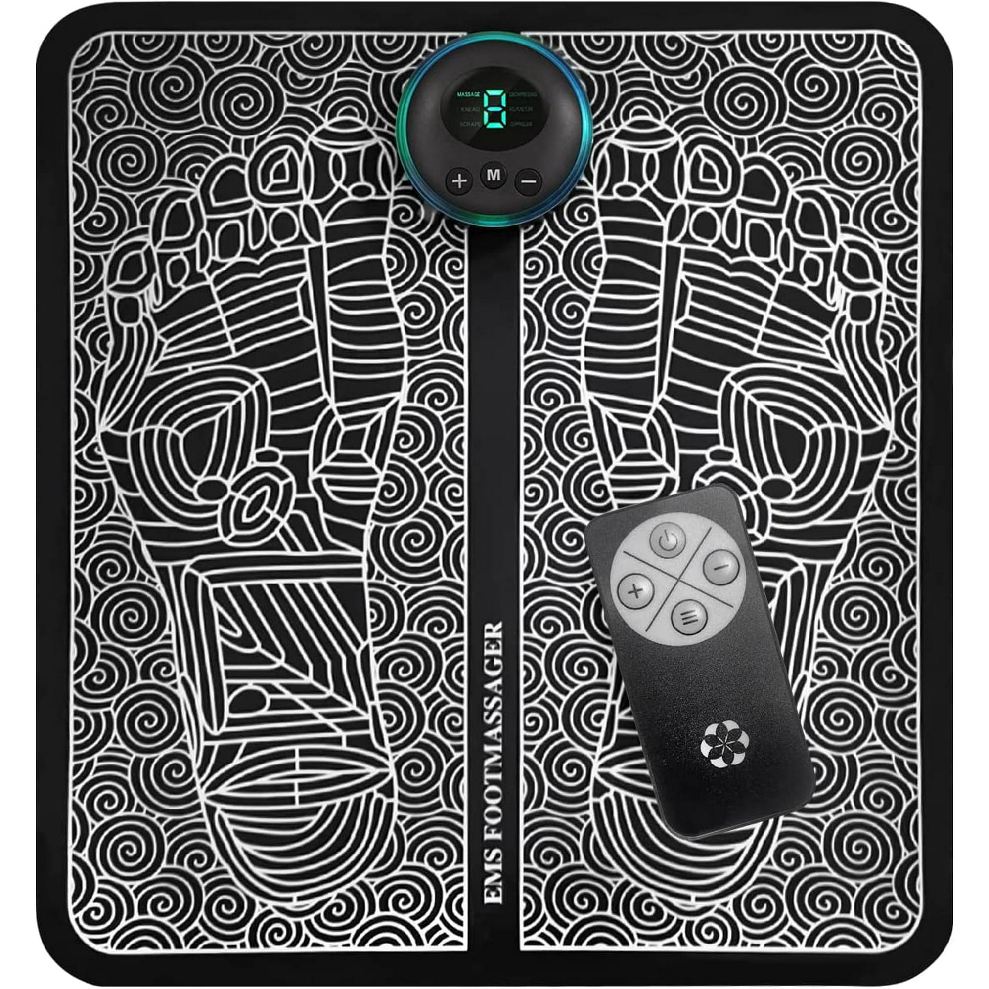 Foot Massager Pad for Pain Plantar Relief, Muscle Relaxation, Muscle Blood Circulation Spa Blood Circulation Improve Pain Relief with Remote