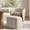 Khaki, variant on Spruce & Spring Rolling Dining Chairs, Spill-Proof & Stain Resistant Barrel Armchair with Casters, Modern Upholstered Seat and Removable Back Support Pillow for Kitchen Living Room, Wheat